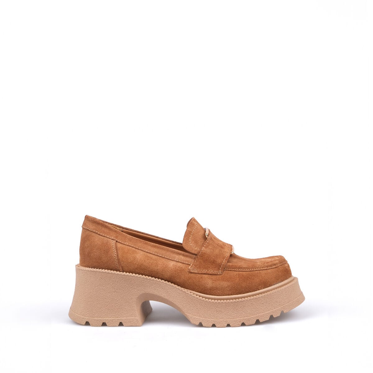 33604 Camel Süet Deck Loafer Ayakkabı