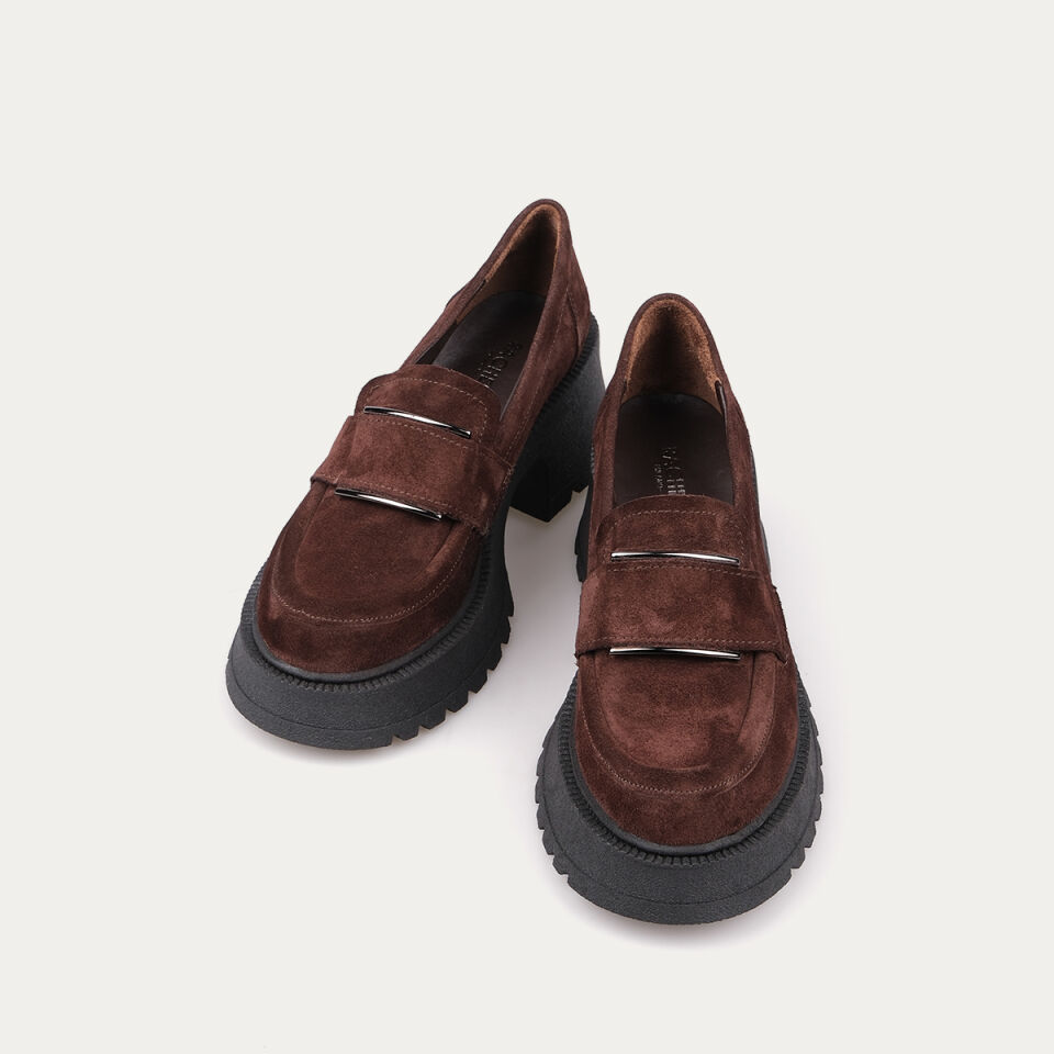 33604 Kahve Süet Deck Loafer Ayakkabı