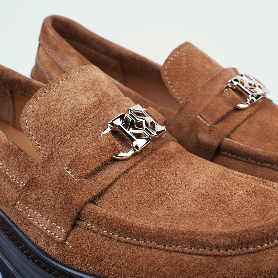 3306 Tokalı Deck Camel Süet Loafer Ayakkabı