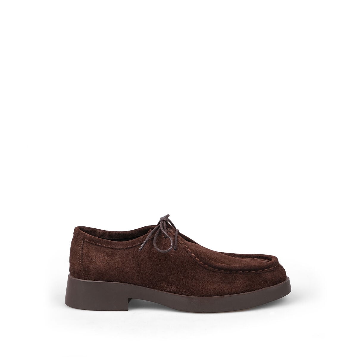 25-513 Bağcıklı Kahve Süet Loafer Ayakkabı