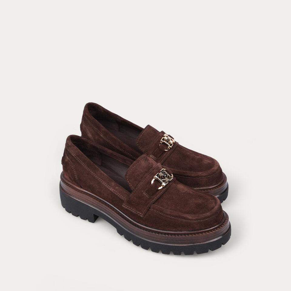 3306 Tokalı Deck Kahve Süet Loafer Ayakkabı