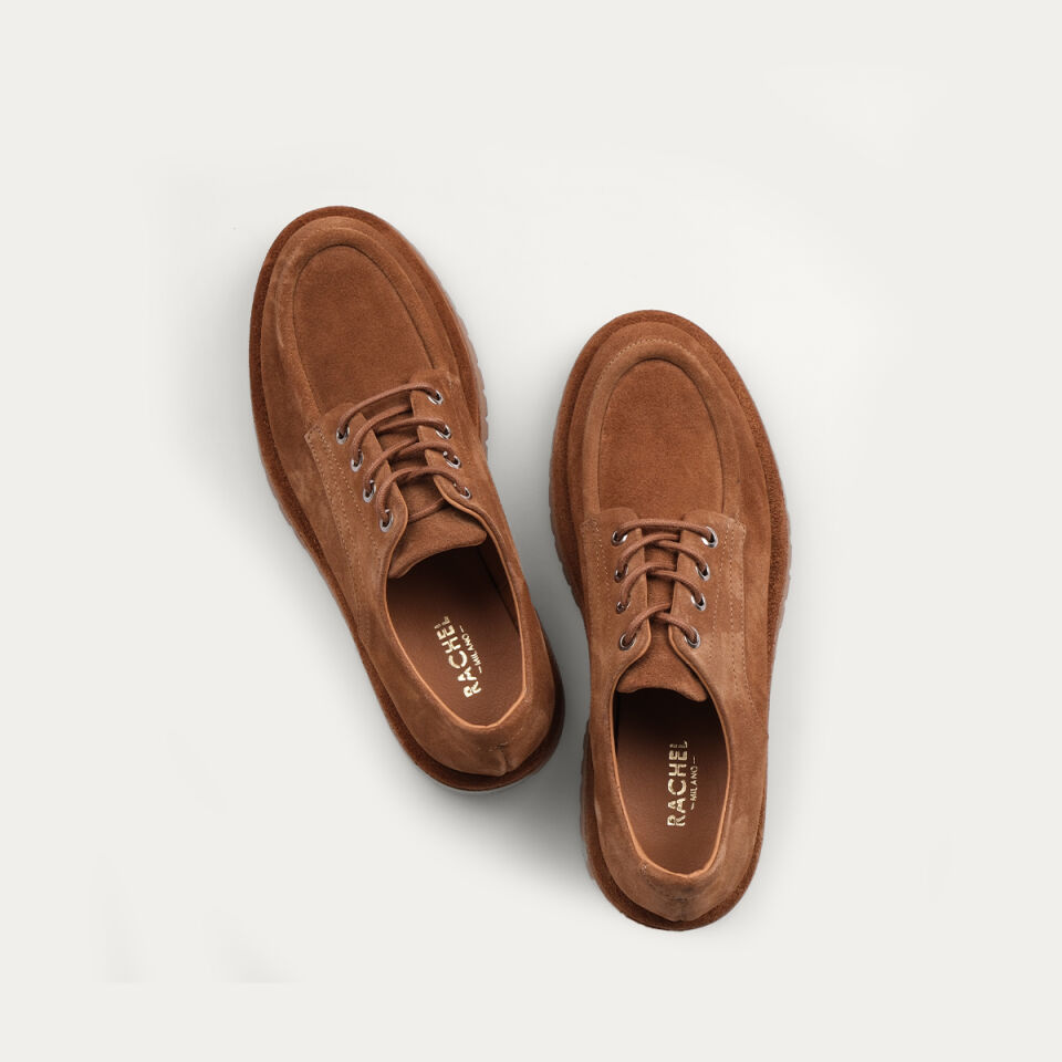 3509 Bağcıklı Camel Süet Loafer Ayakkabı