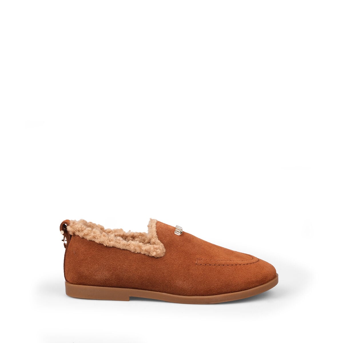 8146 Taba Süet Flat Makosen Ayakkabı
