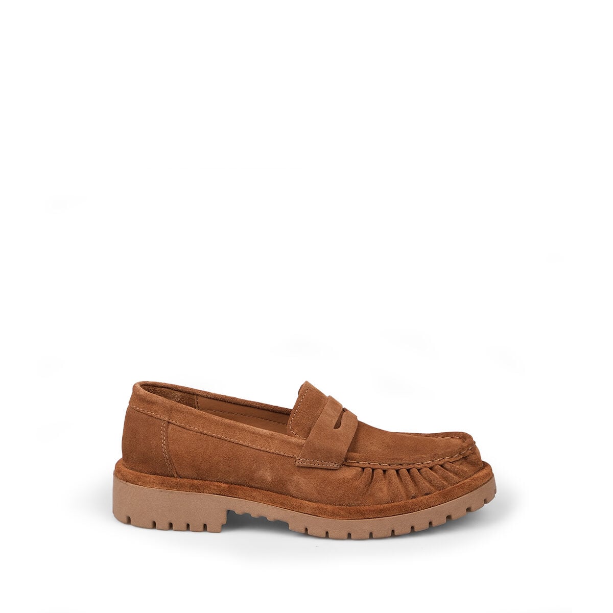 40265 Camel Süet Loafer Ayakkabı